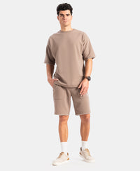 Super Combed Cotton Rich Round Neck Half Sleeve T-Shirt - Leafless Tree