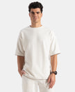 Super Combed Cotton Rich Round Neck Half Sleeve T-Shirt - White