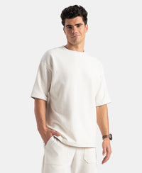 Super Combed Cotton Rich Round Neck Half Sleeve T-Shirt - White