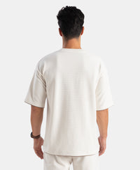 Super Combed Cotton Rich Round Neck Half Sleeve T-Shirt - White