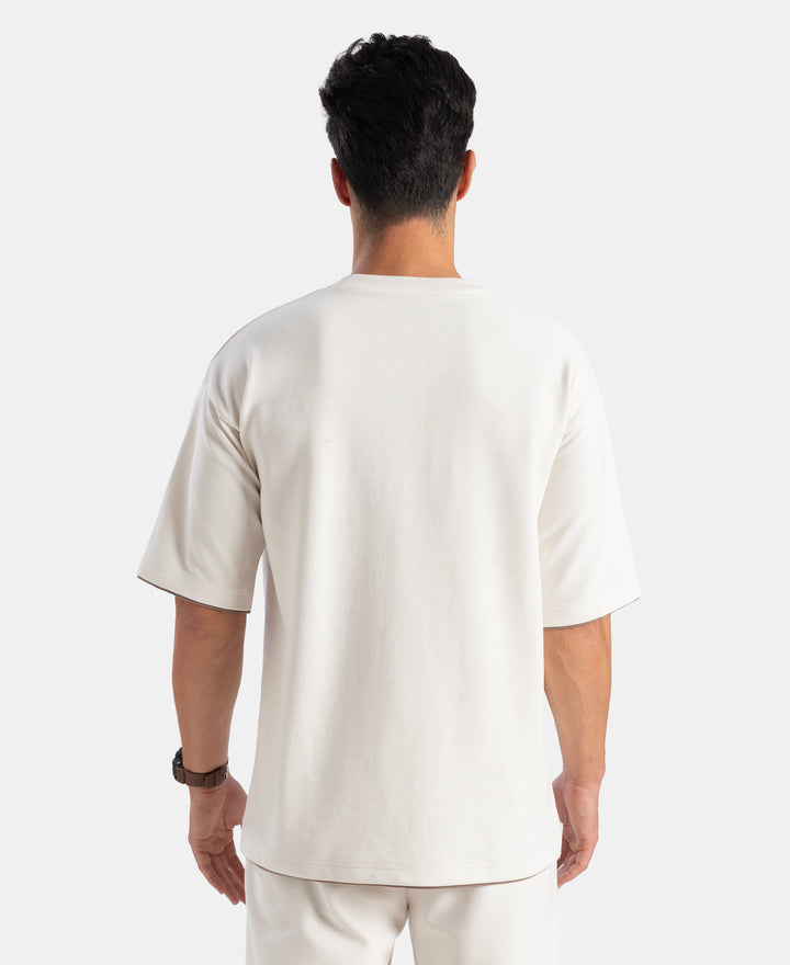 Super Combed Cotton Rich Round Neck Half Sleeve T-Shirt - White