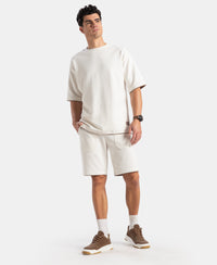 Super Combed Cotton Rich Round Neck Half Sleeve T-Shirt - White