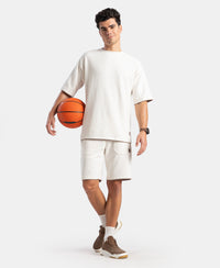 Super Combed Cotton Rich Round Neck Half Sleeve T-Shirt - White