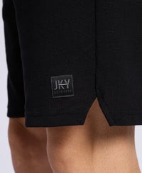 Super Combed Cotton Rich Straight Fit Shorts with Zipper Pocket - Black