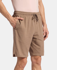 Super Combed Cotton Rich Straight Fit Shorts with Zipper Pocket - Leafless Tree