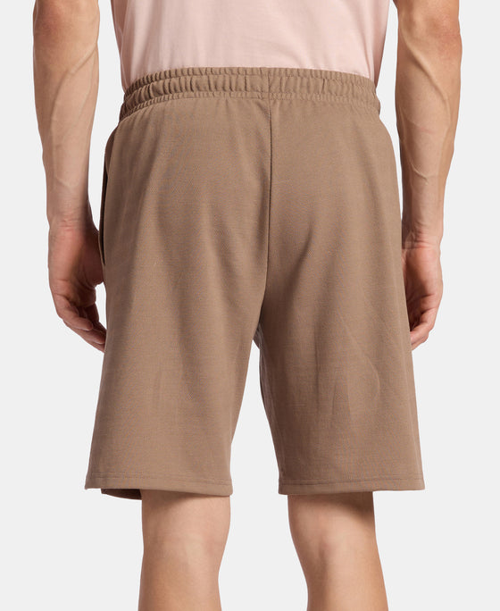 Super Combed Cotton Rich Straight Fit Shorts with Zipper Pocket - Leafless Tree