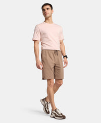 Super Combed Cotton Rich Straight Fit Shorts with Zipper Pocket - Leafless Tree