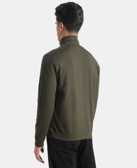 Rayon Nylon Elastane Stretch Jacket with Ribbed Cuffs - Deep Depths