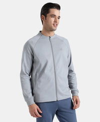 Super Combed Cotton Rich Pique Fabric Jacket with Ribbed Cuffs - Weathervane