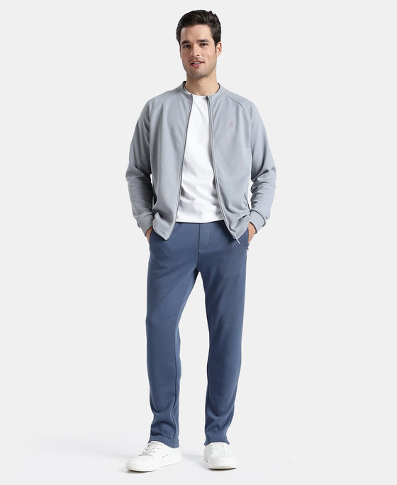 Super Combed Cotton Rich Pique Fabric Jacket with Ribbed Cuffs - Weathervane