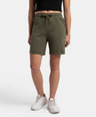 Super Combed Cotton Rich Regular Fit Shorts with Side Pockets - Beetle