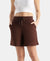 Super Combed Cotton Rich Regular Fit Shorts with Side Pockets - Chicory Coffee