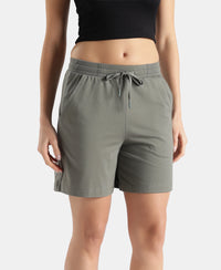 Super Combed Cotton Rich Regular Fit Shorts with Side Pockets - Castor Gray