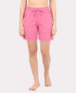 Super Combed Cotton Rich Regular Fit Shorts with Side Pockets - Ibis Rose Melange