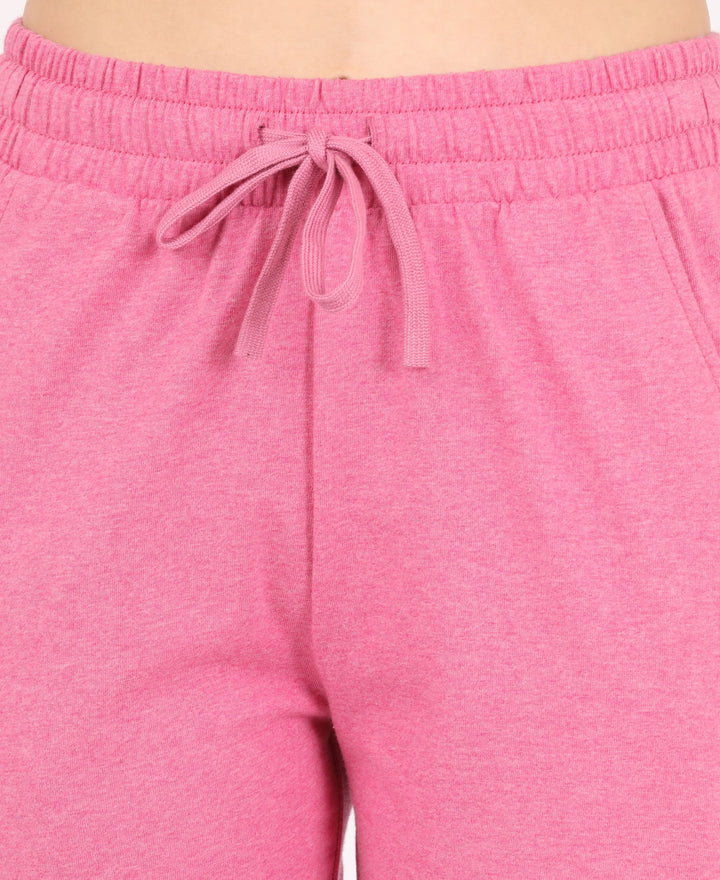 Super Combed Cotton Rich Regular Fit Shorts with Side Pockets - Ibis Rose Melange