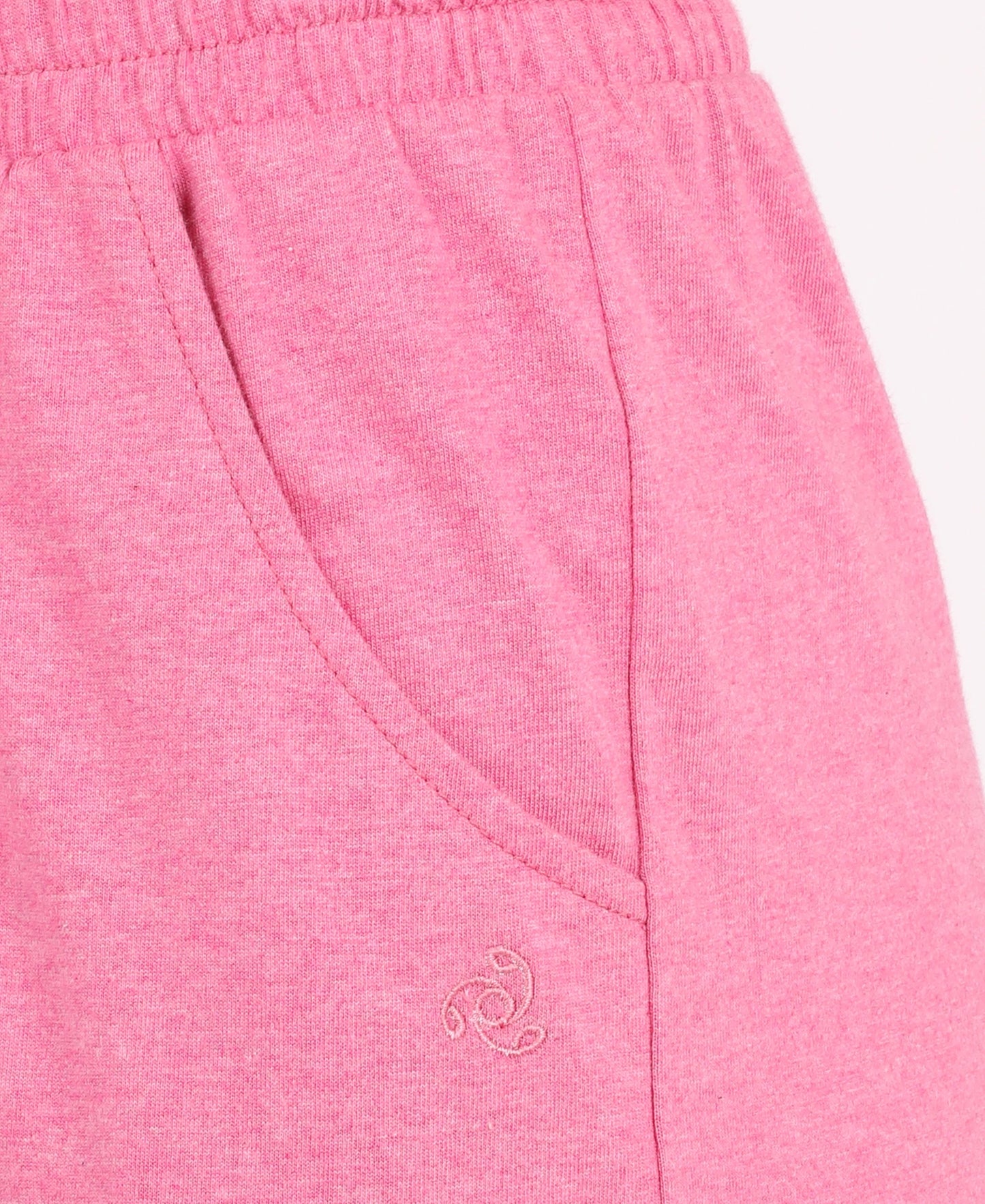Super Combed Cotton Rich Regular Fit Shorts with Side Pockets - Ibis Rose Melange
