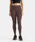 Super Combed Cotton Elastane Stretch Leggings with Ultrasoft Waistband - Coffee
