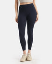 Super Combed Cotton Elastane Stretch Leggings with Ultrasoft Waistband - Cosmic Sapphire