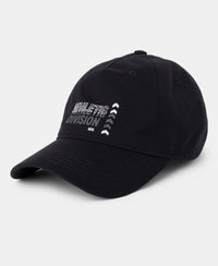 Microfiber Blend Solid Cap with Adjustable Back Closure - Black