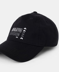 Microfiber Blend Solid Cap with Adjustable Back Closure - Black