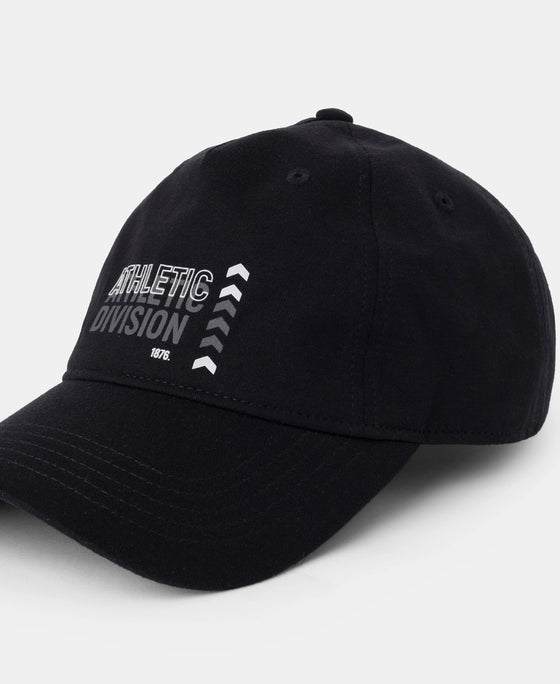 Microfiber Blend Solid Cap with Adjustable Back Closure - Black