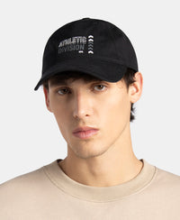 Microfiber Blend Solid Cap with Adjustable Back Closure - Black