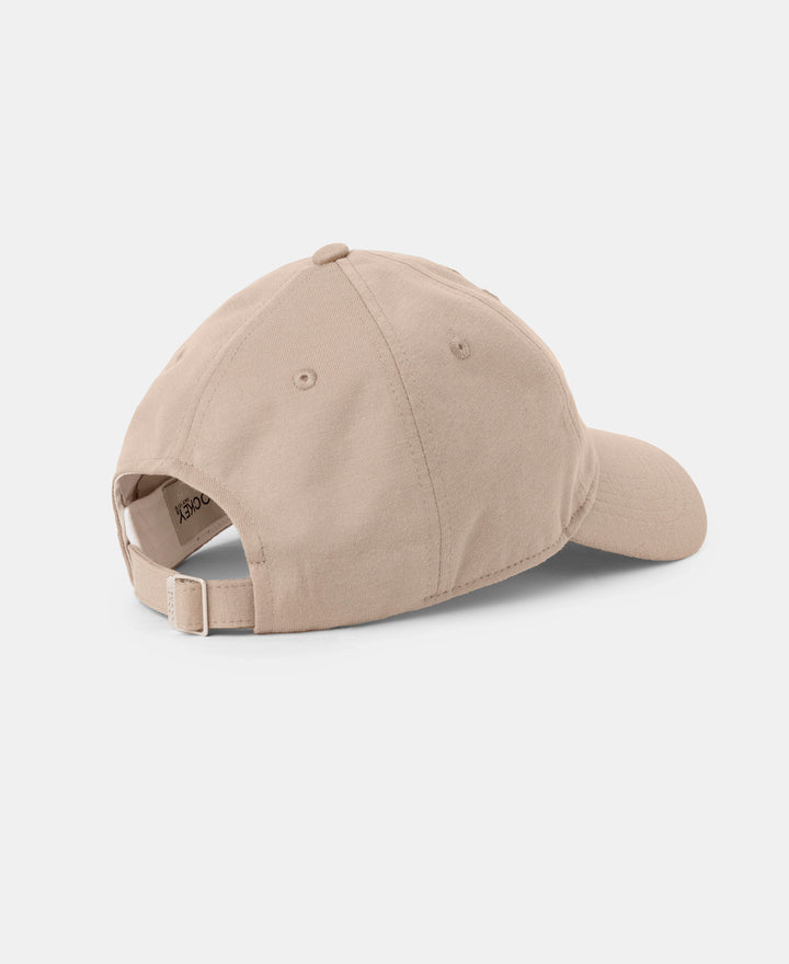 Microfiber Blend Solid Cap with Adjustable Back Closure - Desert Taupe