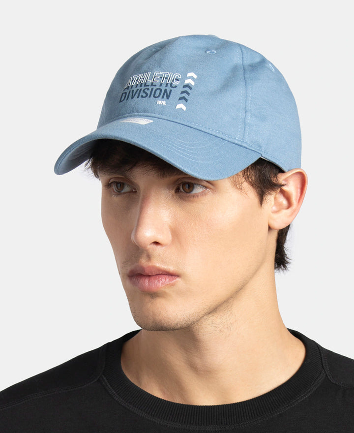 Microfiber Blend Solid Cap with Adjustable Back Closure - Stormy Sea