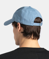 Microfiber Blend Solid Cap with Adjustable Back Closure - Stormy Sea