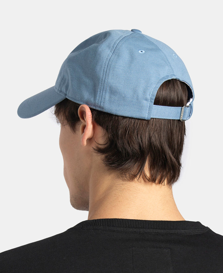 Microfiber Blend Solid Cap with Adjustable Back Closure - Stormy Sea