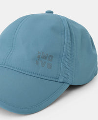 Polyester Solid Cap with Adjustable Back Closure and StayDry Technology - Provincial Blue