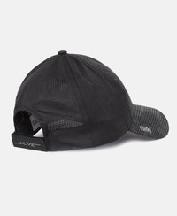 Polyester Printed Cap with Adjustable Back Closure and StayDry Technology - Black