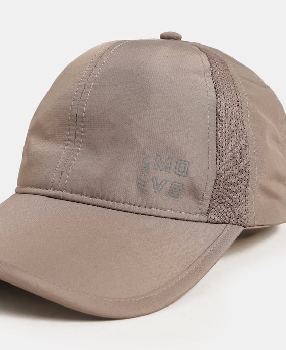 Polyester Printed Cap with Adjustable Back Closure and StayDry Technology - Dark Khaki
