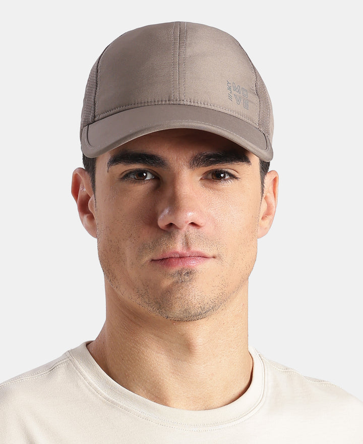 Polyester Printed Cap with Adjustable Back Closure and StayDry Technology - Dark Khaki