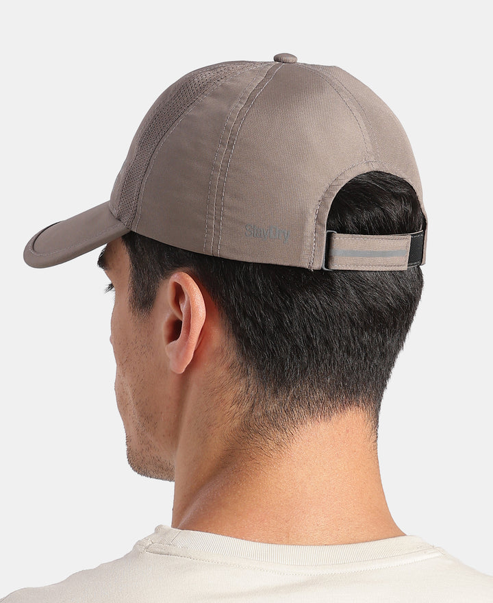 Polyester Printed Cap with Adjustable Back Closure and StayDry Technology - Dark Khaki