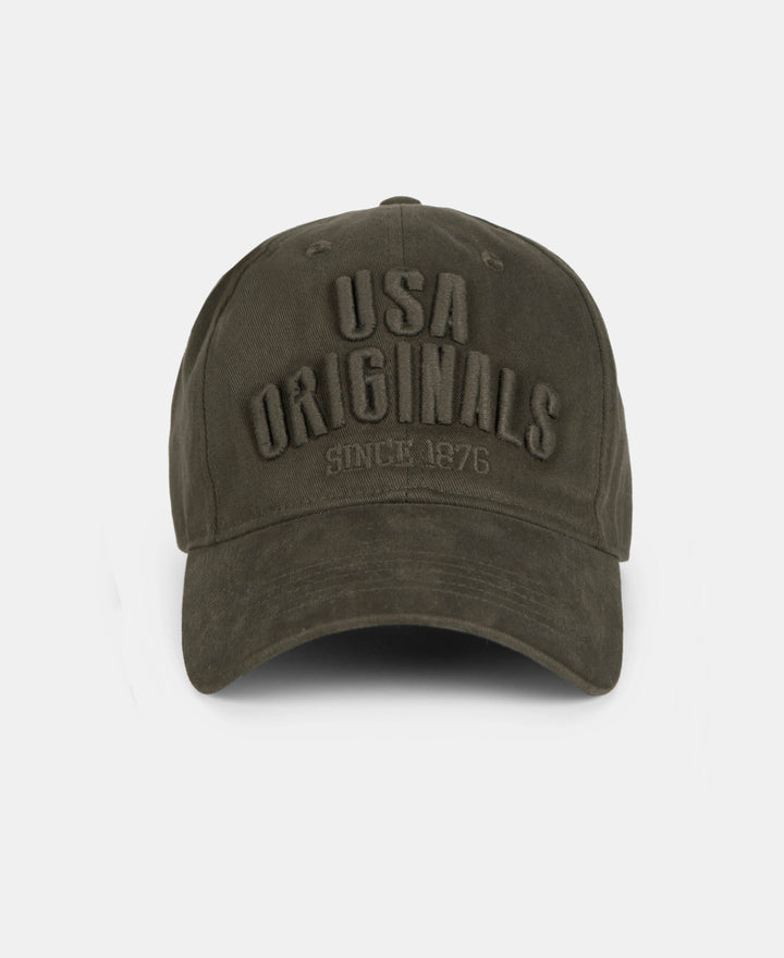 Super Combed Cotton Solid Cap with Adjustable Back Closure - Olive