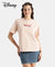 Disney Minnie Mouse Super Combed Cotton Rich Oversized Fit Printed T-Shirt - Cameo Rose