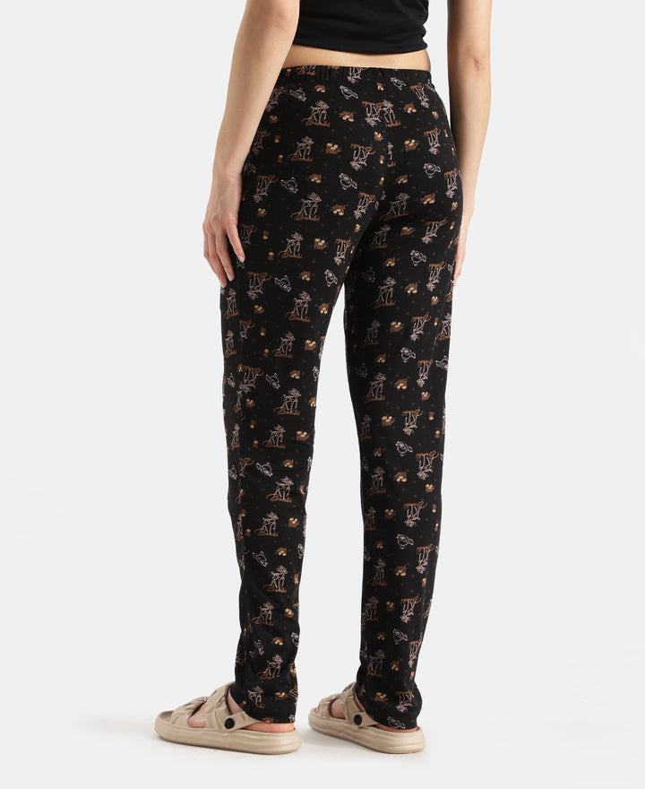 Disney Bambi TENCEL™ Micro Modal Cotton Regular Fit T-Shirt and Pyjama Set - Black