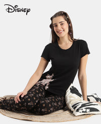 Disney Bambi TENCEL™ Micro Modal Cotton Regular Fit T-Shirt and Pyjama Set - Black