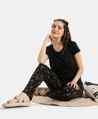 Disney Bambi TENCEL™ Micro Modal Cotton Regular Fit T-Shirt and Pyjama Set - Black