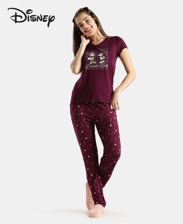 Disney Bambi TENCEL™ Micro Modal Cotton Regular Fit T-Shirt and Pyjama Set - J Raisin
