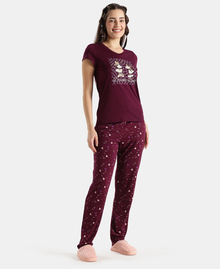 Disney Bambi TENCEL™ Micro Modal Cotton Regular Fit T-Shirt and Pyjama Set - J Raisin