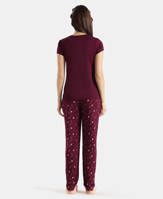 Disney Bambi TENCEL™ Micro Modal Cotton Regular Fit T-Shirt and Pyjama Set - J Raisin