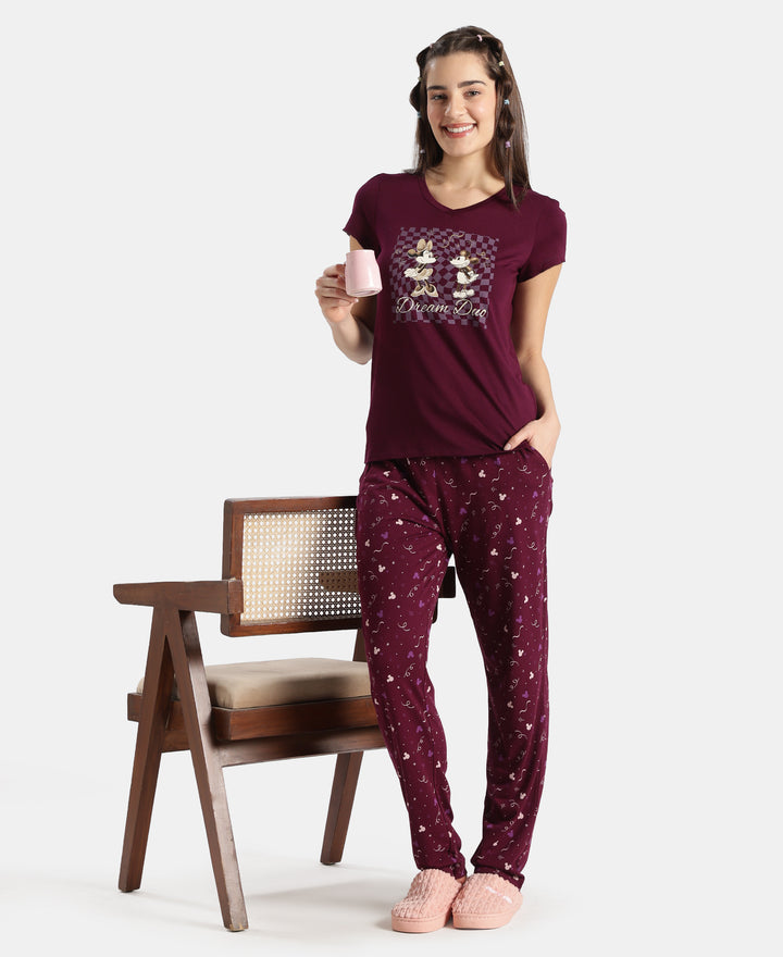 Disney Bambi TENCEL™ Micro Modal Cotton Regular Fit T-Shirt and Pyjama Set - J Raisin