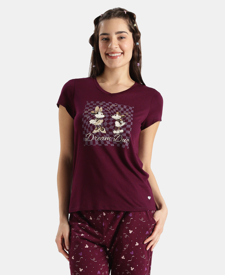Disney Bambi TENCEL™ Micro Modal Cotton Regular Fit T-Shirt and Pyjama Set - J Raisin