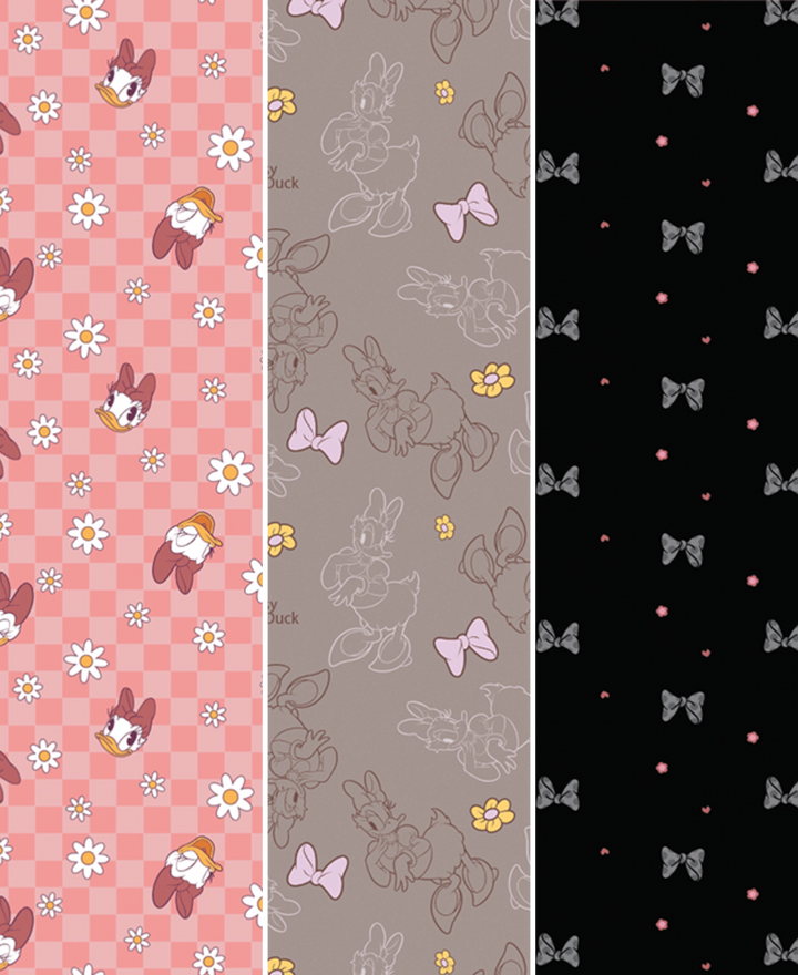 Disney Mickey & Friends High Coverage Super Combed Cotton Elastane Stretch Mid Waist Hipster - Candlelight Peach, Mocha & Black (Pack of 3)