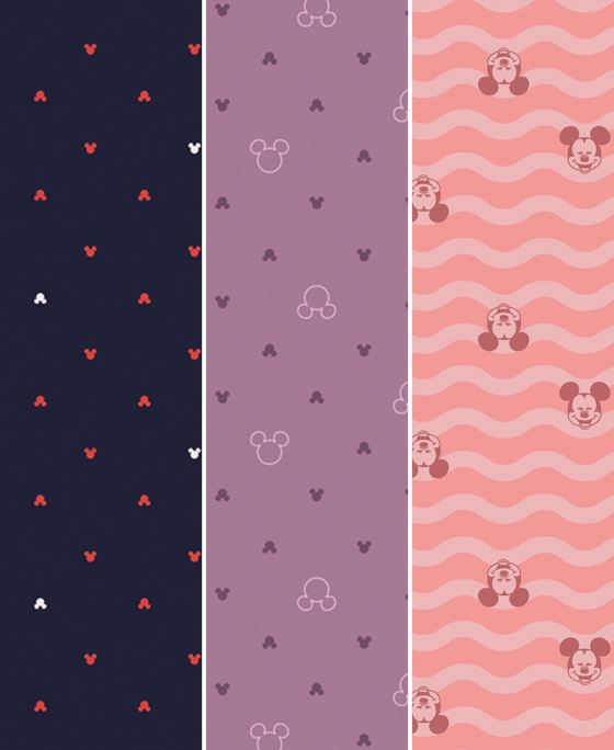 Disney Mickey & Friends High Coverage Super Combed Cotton Elastane Stretch Mid Waist Hipster - Valerian, Candlelight Peach & Classic Navy (Pack of 3)