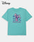 Disney Girl's Super Combed Cotton Graphic Printed T-Shirt - Aruba Blue