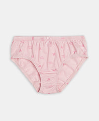 Disney Mickey Mouse Super Combed Cotton Printed Panty with Concealed Waistband - Lemon Meringue, Skyway & Fairy Tale (Pack of 3)