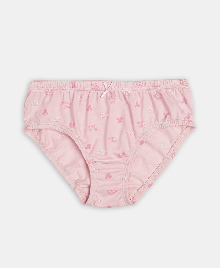 Disney Mickey Mouse Super Combed Cotton Printed Panty with Concealed Waistband - Lemon Meringue, Skyway & Fairy Tale (Pack of 3)